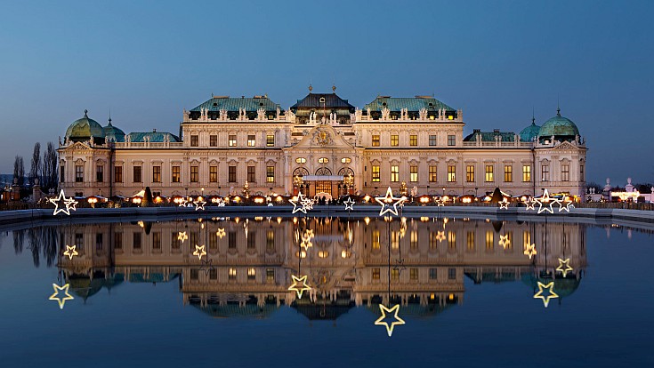 Weihnachtsdorf Schloss Belvedere